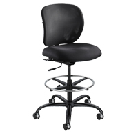 Tabouret robuste Vue, Nylon, Noir, Capacit&eacute; 350 lb Fastek