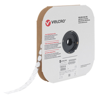 Velcoin<sup>®</sup> Fastener, Hook, 3/4" Dia., Adhesive, White OP766 | Fastek