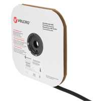 Ruban d'attaches, Crochet, 25 vg x 3/4", Cousu, Noir Fastek