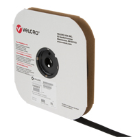 Ruban d'attaches, Crochet, 25 vg x 1", Cousu, Noir Fastek