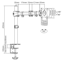 ActivErgo  Monitor Arm Fastek
