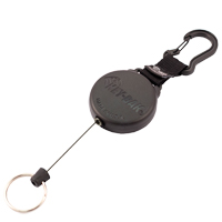 Securit™ Retractable Key Holder, Polycarbonate, 28" Cable, Carabiner Attachment OQ353 | Fastek