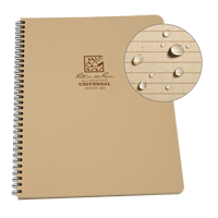 Side-Spiral Notebook, Soft Cover, Tan, 64 Pages, 4-5/8" W x 7" L Fastek
