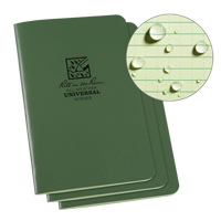 Notebook, Soft Cover, Green, 48 Pages, 4-5/8" W x 7" L Fastek