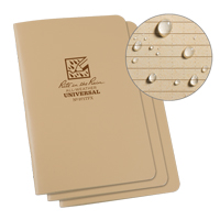 Notebook, Soft Cover, Tan, 48 Pages, 4-5/8" W x 7" L Fastek