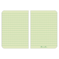 Memo Book, Soft Cover, Green, 112 Pages, 3-1/2" W x 5" L OQ416 | Fastek