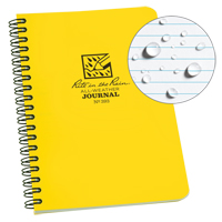 Side-Spiral Notebook, Soft Cover, Yellow, 64 Pages, 4-5/8" W x 7" L Fastek