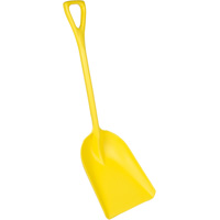 Food Processing Shovel, 13" x 17" Blade, 42-1/2" Length, Plastic, Yellow OQ649 | Fastek