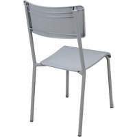 Ventura Stacking Chair, Polypropylene, 36" High, 300 lbs. Capacity, Grey OQ722 | Fastek