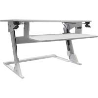 Goya™ Sit-Stand Workstation, Desktop Unit, 21" H x 35-2/5" W x 24" D, White OQ728 | Fastek