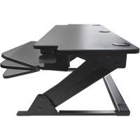 Goya™ Sit-Stand Workstation, Desktop Unit, 20" H x 42" W x 16" D, Black OQ762 | Fastek