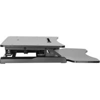 Goya™ Sit-Stand Workstation, Desktop Unit, 22" H x 31-1/2" W x 24" D, Black OQ763 | Fastek