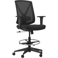 Activ Series Synchro-Tilt Adjustable Chair, Fabric/Mesh, Black, 275 lbs. Capacity Fastek