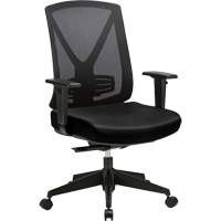 Activ™ Series Premium Synchro-Tilt Adjustable Chair, Fabric/Mesh, Black, 250 lbs. Capacity OQ962 | Fastek