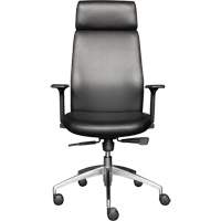 Activ Series High Back Executive Chair, Polyurethane/Vinyl, Black, 275 lbs. Capacity Fastek