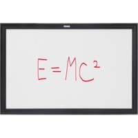 Black MDF Frame Whiteboard, Dry-Erase/Magnetic, 36" W x 24" H OR131 | Fastek