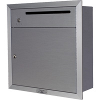Recessed Collection Box, Wall -Mounted, 12-3/4" x 16-3/8", 2 Doors, Aluminum Fastek
