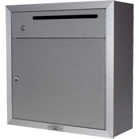 Collection Box, Surface -Mounted, 12-3/4" x 16-3/8", 2 Doors, Aluminum Fastek