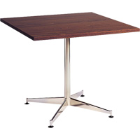 Cafeteria Table, 36" L x 36" W x 29-1/2" H, Laminate, Brown OR435 | Fastek