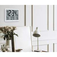 Self-Setting Full Calendar Clock with Extra Large Digits, Digital, Battery Operated, White OR500 | Fastek