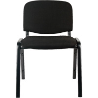 Stacking Chairs, Fabric, 32" High, 250 lbs. Capacity, Black Fastek