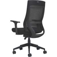 High-Back Weight-Sensing Synchro-Tilter, Mesh, Black Fastek