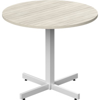 Table ronde &agrave; hauteur r&eacute;glable Newland, 36" lo x 36" la x 29" h, Dessus de 1", Stratifi&eacute;, Havane Fastek