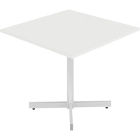 Table carr&eacute;e &agrave; hauteur r&eacute;glable Newland, 36" lo x 36" la x 29" h, Dessus de 1", Stratifi&eacute;, Blanc Fastek