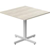 Table carr&eacute;e &agrave; hauteur r&eacute;glable Newland, 36" lo x 36" la x 29" h, Dessus de 1", Stratifi&eacute;, Havane Fastek