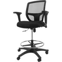 Mesh Work Stool, Mobile, Adjustable Height, 450 lbs. Capacity Fastek