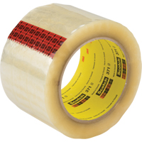 Scotch&reg; Box Sealing Tape 371, Hot Melt Adhesive, 1.9 mils, 36 mm (1-1/2") x 914 m (2998') Fastek