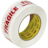 Ruban d'emballage Scotch 3771 avec message, Adh&eacute;sif Thermofusible, 2 mils, 48 mm (1-22/25") x 100 m (328') Fastek
