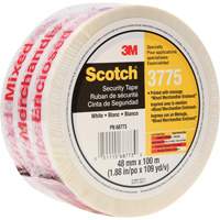 Scotch&reg; 3775 Box Sealing Tape with Message, Hot Melt Adhesive, 2 mils, 48 mm (1-22/25") x 100 m (328') Fastek