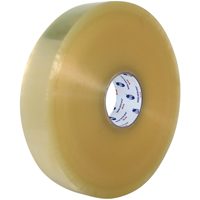 Box Sealing Tape, Rubber Adhesive, 1.6 mils, 72 mm (3") x 1828 m (5997') Fastek