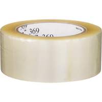 Tartan 369 Box Sealing Tape, Acrylic Adhesive, 1.6 mils, 48 mm (1-22/25") x 100 m (328') Fastek