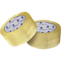 Box Sealing Tape, Hot Melt Adhesive, 2 mils, 48 mm (1-22/25") x 100 m (328') Fastek