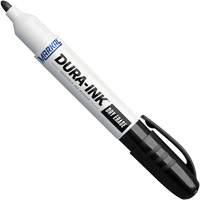 Dura-Ink&reg; Dry Erase Ink Markers, Black, Bullet Tip Fastek
