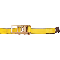 Ratchet Straps, Flat Hook, 4" W x 30' L, 5400 lbs. (2450 kg) Working Load Limit Fastek