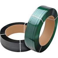 Green Strapping, Polyester, 5/8" W x 3800' L, Green, Manual Grade PE822 | Fastek