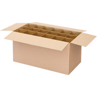 Aerosol Can Shipper Box, 12-1/4" L x 9-3/16" W x 10-5/16" H, Flute C Fastek