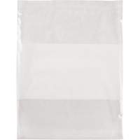 White Block Poly Bags, Reclosable, 15" x 12", 2 mils PF963 | Fastek