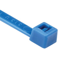 T Series Cable Ties, 8" Long, 50 lbs. Tensile Strength, Blue PG626 | Fastek