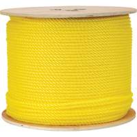 1/4" Braided Yellow Rope, Polypropylene, 1300' Fastek