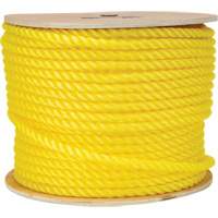 1/2" Braided Yellow Rope, Polypropylene, 335' Fastek