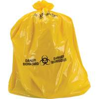 Waste Bags, Bio-Hazard, 60" L x 36" W, 6 mils Fastek