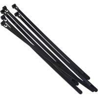Re-Usable Cable Tie, 8" Long, 50 lbs. Tensile Strength, Black Fastek