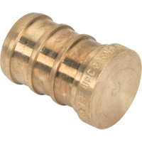 Lead-Free Pipe Plug, Pipe, 1/2" Dia., Brass Fastek