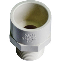 Male Reducing Adapter, Hub x MPT, 1/2" x 3/4" Dia., CPVC Fastek
