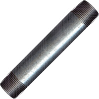 Raccord long, Galvanis&eacute;, 1/2", NPT x NPT Fastek