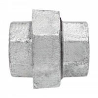 Raccord union pour tuyau, 1/8", Fer galvanis&eacute;, FPT Fastek